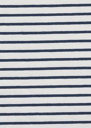 logo stripe 3/4 arm shirt, blue tiny stripe, Shirts, Blau