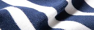 Strickoberteil New Wave Pinup, inky blue stripe, Shirts, Blau
