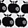 Strickpullover long turtle, knit black apple, Pullover & Sweatshirts, Schwarz