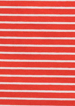 Ringelshirt logo stripe top, red tiny stripe, Shirts, Rot