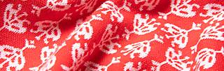 Sommerkleid Mod a Hula Button, vintage red flower tapestry, Kleider, Rot