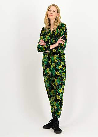 Jumpsuit Glam Darling, green planet, Trousers, Black