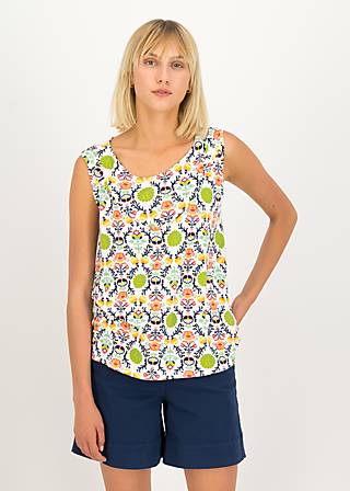 Sleeveless Top Sporty Romance, seeds carried by wind, Shirts, White