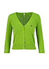logo cardigan v-neck 3/4 arm, green heart anchor , Cardigans & lightweight Jackets, Green