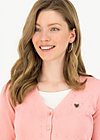logo cardigan v-neck lang, rose heart anchor , Cardigans & lightweight Jackets, Pink