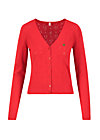 logo cardigan v-neck lang, red heart anchor , Cardigans & lightweight Jackets, Red