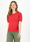logo pully round neck 1/2arm, red heart anchor , Cardigans & lightweight Jackets, Red