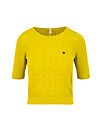logo pully round neck 1/2arm, yellow heart anchor , Cardigans & lightweight Jackets, Yellow