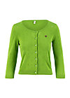 logo roundneck cardigan short, green heart anchor , Cardigans & lightweight Jackets, Green
