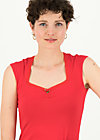 logo top romance uni, simply red, Shirts, Red