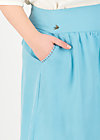 logo woven skirt, pale blue, Skirts, Blue