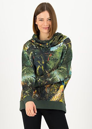 Hoodie matrioschkas armour, forest of dreams, Jumpers & Sweaters, Green