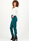 High Waist Trousers non smoking, winter variety, Trousers, Blue