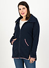 Fleecejacket extra layer hooded, uni blue, Jackets & Coats, Blue