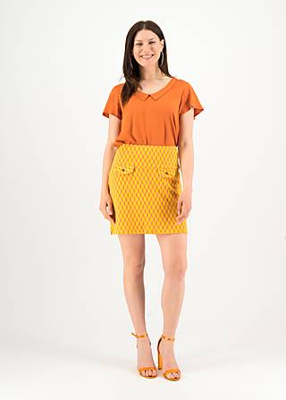 Mini Skirt Flip and Flap, honey cumb, Skirts, Yellow