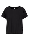 T-Shirt logo flowgirl tee, pure black, Shirts, Black