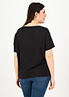 T-Shirt logo flowgirl tee, pure black, Shirts, Schwarz