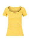 logo stripe heart t-shirt, yellow tiny stripe, Shirts, Yellow