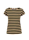logo stripe t-shirt, forest night stripes, Shirts, Braun