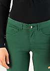 Hipsters Mid Waist Slim, formal garden, Trousers, Green