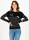 Knitted Jumper sea promenade, black classic, Jumpers & Sweaters, Black
