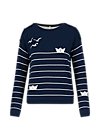 Strickpullover sea promenade, blue classic, Pullover & Sweatshirts, Blau