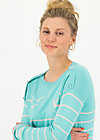 Knitted Jumper seaside cottage, sailors hope, Cardigans & lightweight Jackets, Turquoise