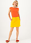 Mini Skirt sporty shorty, corn yellow, Skirts, Yellow