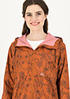 Windbreaker Jacket Wetterjacke windbraut long, shades of rust, Jackets & Coats, Brown