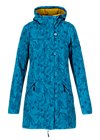 Soft Shell Jacket wild weather long anorak, tropical shades, Jackets & Coats, Turquoise