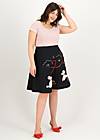 Circle Skirt Queen of Poodles, picknick poodle, Skirts, Black