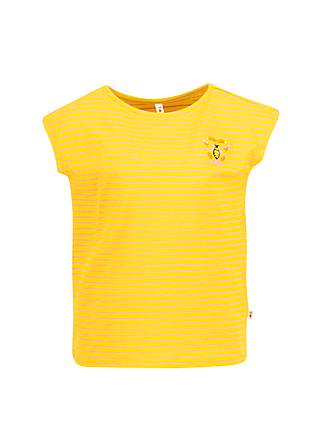 Kids' Shirt ringelreih mit stickerei, candy stripes, Shirts, Yellow
