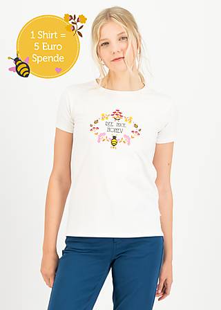 T-Shirt Save the Bees, creamy camellia, Shirts, Weiß