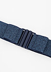 Waist belt glitter friends elastic, blue sparkle, Accessoires, Blue