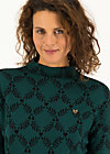 Strickpullover long turtle, teal laurel, Pullover & Sweatshirts, Grün