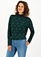 Knitted Jumper long turtle, teal laurel, Jumpers & Sweaters, Green