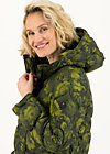 Winter Parka no down mister, bunch of flowers, Jackets & Coats, Green