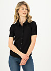 Bluse logo blouse, basic black, Shirts, Schwarz