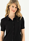 Shirt logo blouse, basic black, Shirts, Black