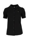 Shirt logo blouse, basic black, Shirts, Black