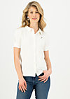 Bluse logo blouse, essential white, Shirts, Weiß