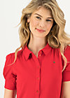 Bluse logo blouse, strong red, Shirts, Rot