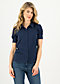 Blouse logo blouse, pure blue, Shirts, Blue