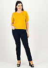 Knitted Jumper logo pully roundneck 1/2 arm, yellow star, Cardigans & lightweight Jackets, Yellow