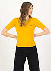 Strickpullover logo pully roundneck 1/2 arm, yellow star, Cardigans & leichte Jacken, Gelb