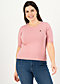 Knitted Jumper logo pully roundneck 1/2 arm, first blush, Cardigans & lightweight Jackets, Pink