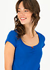 T-Shirt logo shortsleeve feminin, bright blue, Shirts, Blau