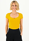 T-Shirt logo shortsleeve feminin, healing yellow, Shirts, Yellow