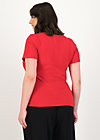 T-Shirt logo shortsleeve feminin, strong red, Shirts, Red