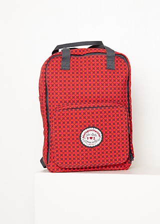 Backpack wild weather lovepack, red stars, Accessoires, Red